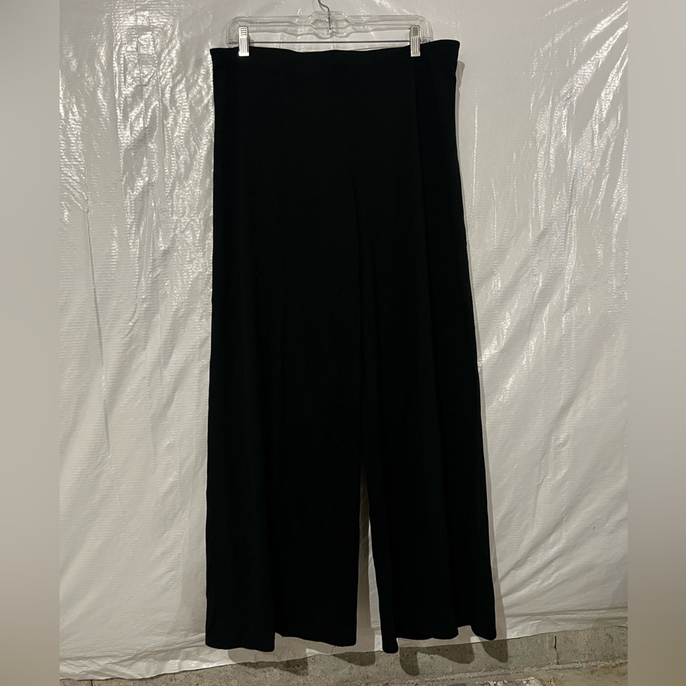 Eileen Fisher Black Flare Pants Size Medium